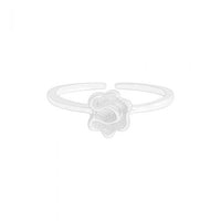 Irregular Flower Adjustable 925 Sterling Silver Ring