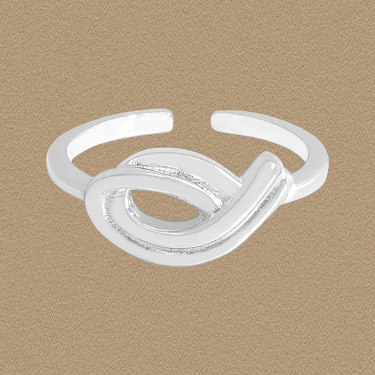 Irregular Hollow Waterspout Adjustable Ring in 925 Sterling Silver