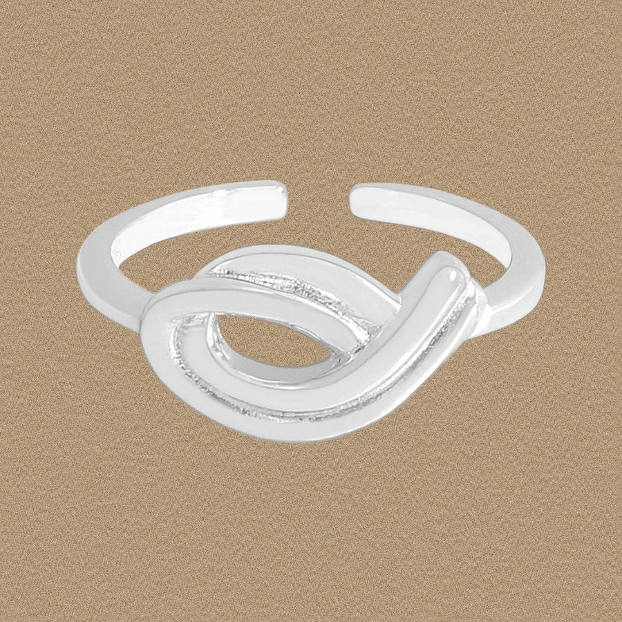 Irregular Hollow Waterspout Adjustable Ring in 925 Sterling Silver