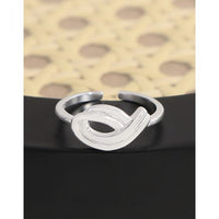 Irregular Hollow Waterspout Adjustable Ring in 925 Sterling Silver