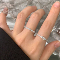 Double Twisted Double-Layer Knot Adjustable Ring