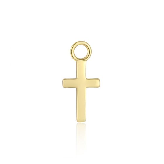 Gold Motif Butterfly Flower Star Cross Honeybee 925 Sterling Silver Pendant