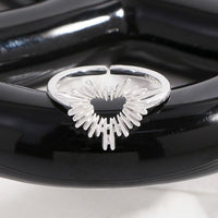 Radiant Heart Anniversary Adjustable 925 Sterling Silver Ring
