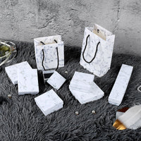 Marbled Jewelry Gift Boxes and Shopping Bags