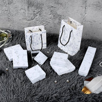 Marbled Jewelry Gift Boxes and Shopping Bags