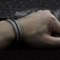 Vintage Knot Thai Sterling Silver Bracelet for Men