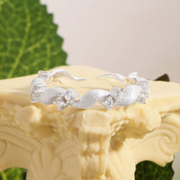 Anniversary Twisted Crystal Adjustable Ring