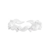 Anniversary Twisted Crystal Adjustable Ring