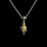 Vintage Four Point Star S925 Sterling Silver Necklace