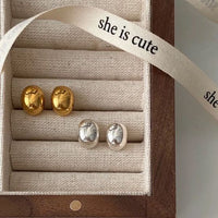 Bean Design 925 Sterling Silver Earrings
