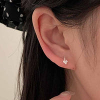Honey Moon Mini Crystal Hearts Stud Earrings