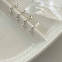 Honey Moon Mini Crystal Hearts Stud Earrings