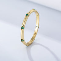 Gold Plated Sterling Silver Dainty Stacking Ring