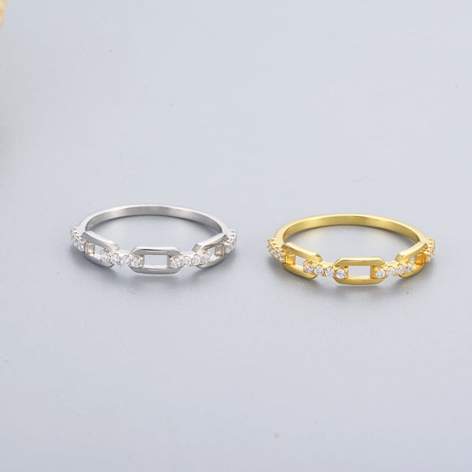 Sterling Silver Chain Link Ring