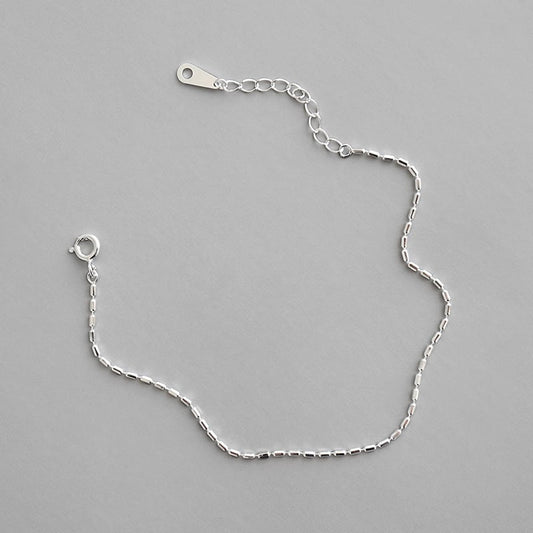 Rhodium-Plated Sterling Silver Bracelet