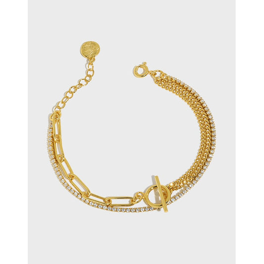Sterling Silver Cubic Zirconia Bracelet