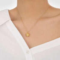 Triangular Cone Necklace in 925 Sterling Silver