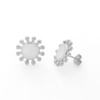Summer Sweet Enamel Sunflower Stud Earrings