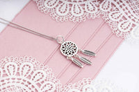 Hollow Flower Tassel 925 Sterling Silver Charm