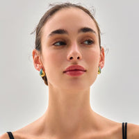 Sterling Silver Irregular Waterdrop Electroformed Stud Earrings