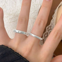 Crystal Starlight Adjustable 925 Sterling Silver Ring