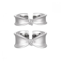Bow-Knot 925 Sterling Silver Adjustable Ring