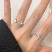 Sea Waves Sterling Silver Adjustable Ring