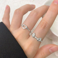Sea Waves Sterling Silver Adjustable Ring