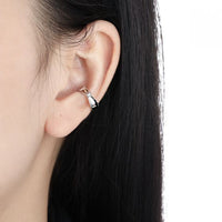 Knot Non-Pierced Earring (Single), 925 Sterling Silver