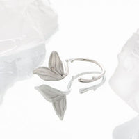 Mermaid Tail Adjustable Ring in 925 Sterling Silver