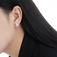 Shell Pearl Star and Heart Sterling Silver Stud Earrings