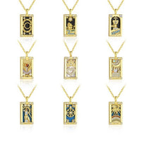 Tarot Card Geometry Necklace in 925 Sterling Silver