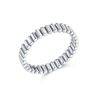 Polished 925 Sterling Silver Stackable Ring