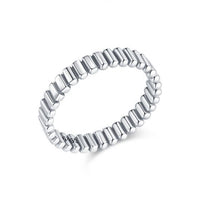 Polished 925 Sterling Silver Stackable Ring
