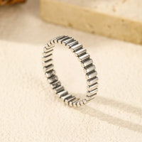 Polished 925 Sterling Silver Stackable Ring