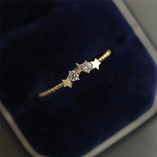 Gold Plated Star Ring