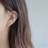 Gold Plated Sterling Silver Heart Stud Earrings