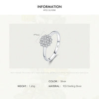 Sterling Silver Cubic Zirconia Cluster Ring