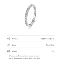 Sterling Silver Engagement Band Ring