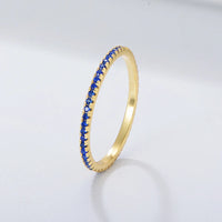 18K Gold Plated Colorful Eternity Ring