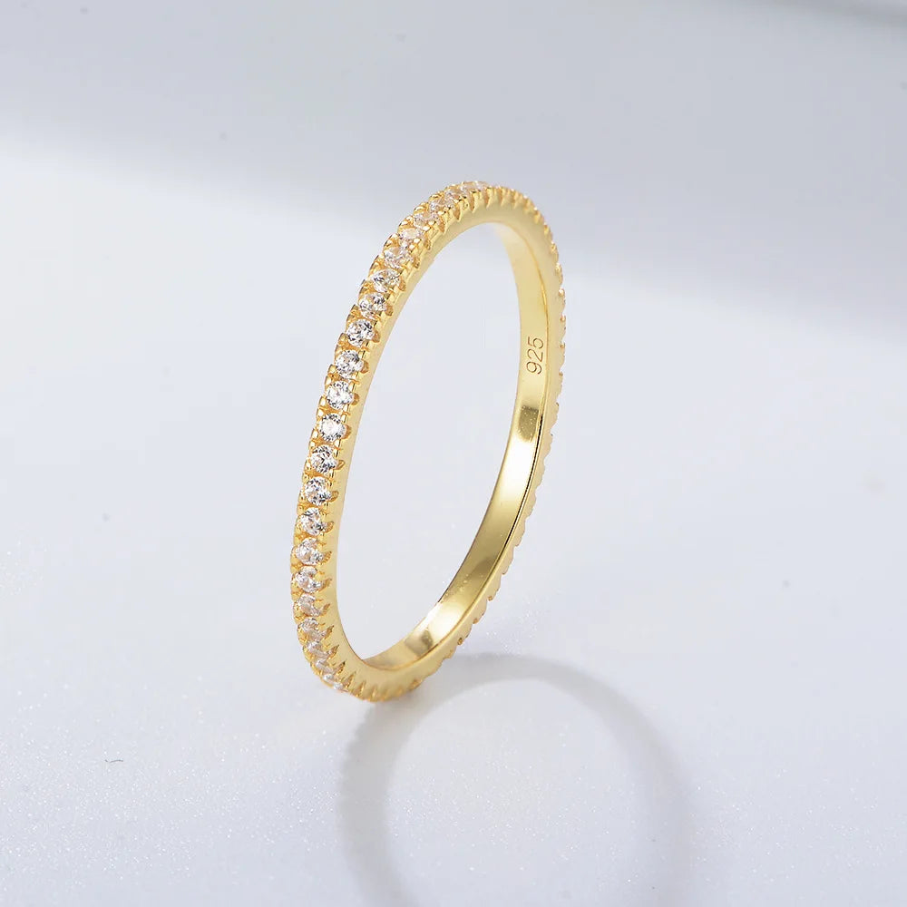 18K Gold Plated Colorful Eternity Ring