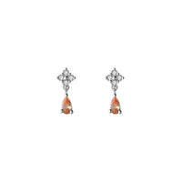 Sterling Silver Mini Flower Drop Earrings