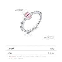 Sterling Silver Created Oval Rose Quartz Ring