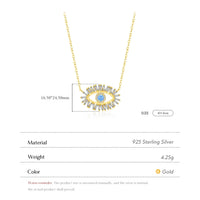 Sterling Silver Evil Eye Pendant Necklace
