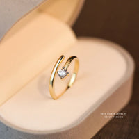 14k Gold Plated Sterling Silver Open Ring