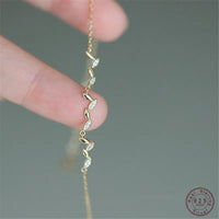 Sterling Silver Cubic Zirconia Tassel Bracelet