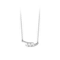 Vintage Geometric Shell Pearl Necklace