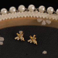 Sterling Silver Bee Stud Earrings