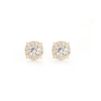 Sterling Silver Cubic Zirconia Stud Earrings