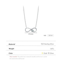 Sterling Silver Infinity Necklace